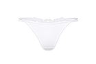 Romantic thong, embroidery, thin straps
